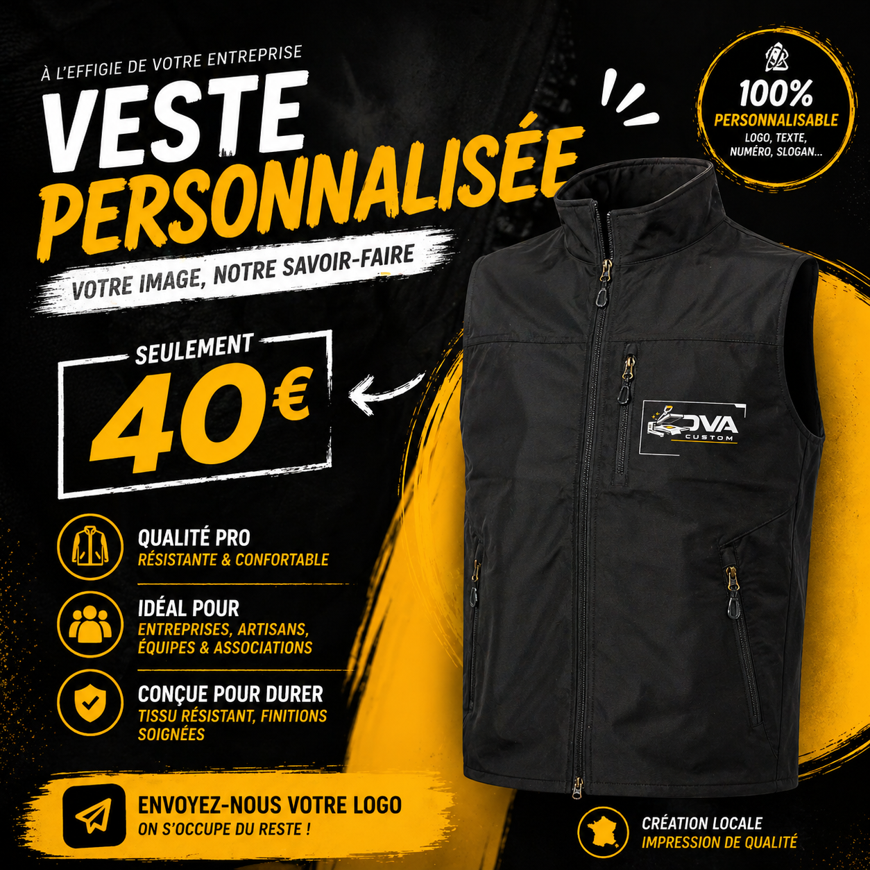 Veste personnalisée